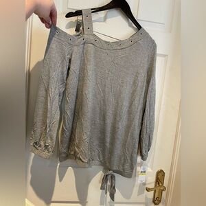Woman’s cold shoulder long sleeve